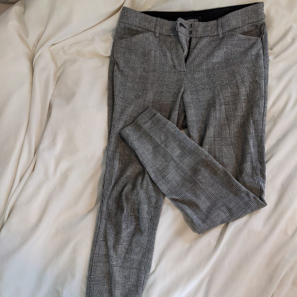 Express Checkered Dress Pants